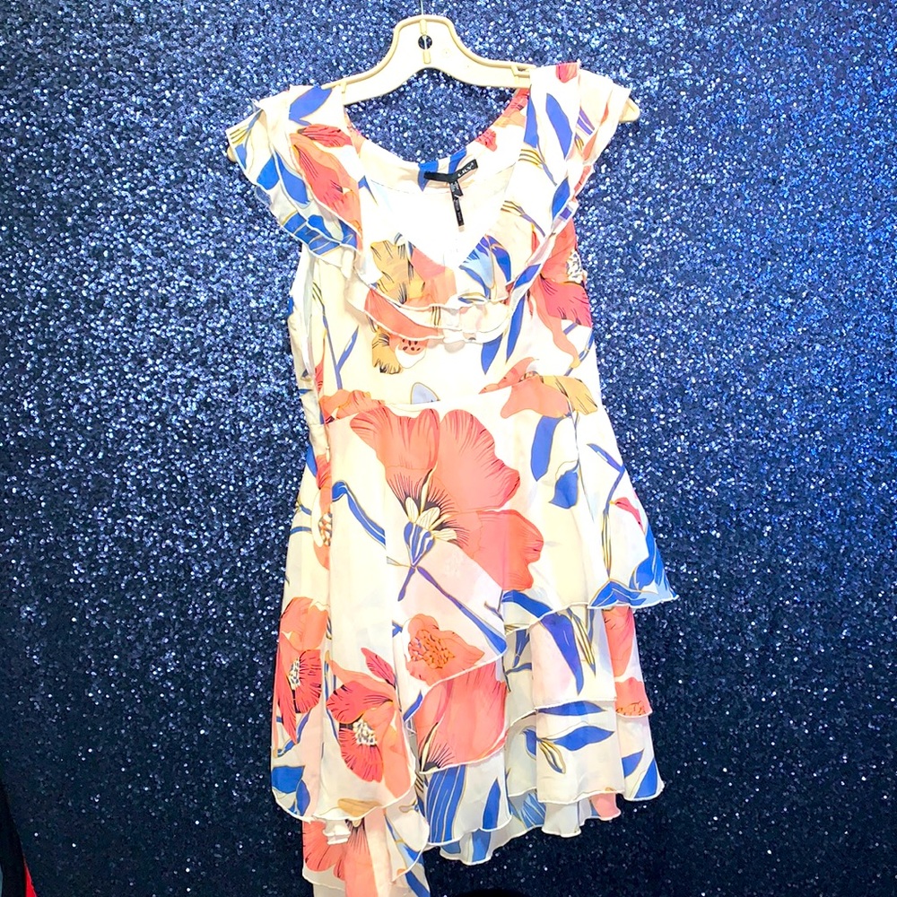 Asymmetrical floral flowy Dress
